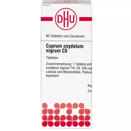 CUPRUM OXYDATUM nigrum C 5 tabletter, 80 stk
