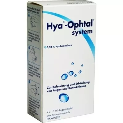HYA-OPHTAL system øjendråber, 2X15 ml HYA-OPHTAL system øjendråber, 2X15 ml