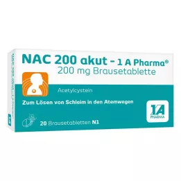 NAC 200 akut-1A Pharma brusetabletter, 20 stk