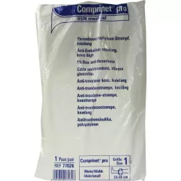 COMPRINET pr. knælange strømpe str. 1 hvid, 2 stk