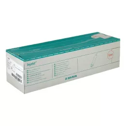 INJEKT Solo sprøjte 5 ml LL centreret PVC-fri, 100X5 ml