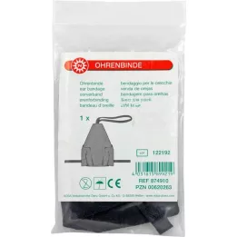 OHRENBINDE medium sort, 1 stk