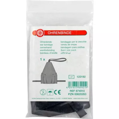 OHRENBINDE medium sort, 1 stk
