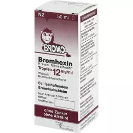 BROMHEXIN Krewel Meuselb.Dråber 12mg/ml, 50 ml
