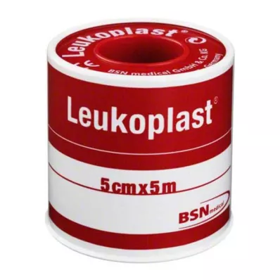 LEUKOPLAST 5 cmx5 m, 1 st LEUKOPLAST 5 cmx5 m, 1 st