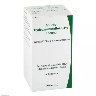 SOLUTIO HYDROXYQUIN. 0,4 %, 200 ml
