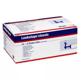 LEUKOTAPE Klassisk 3,75 cmx10 m blå, 12 stk