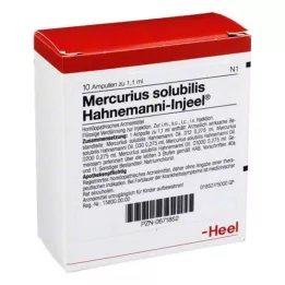 MERCURIUS SOLUBILIS INJEEL Hahnemanni ampuller, 10 stk