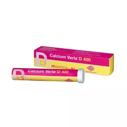 CALCIUM VERLA D 400 brusetabletter, 20 stk