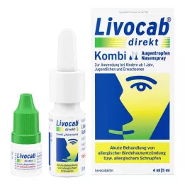LIVOCAB direkte combo 4 ml øjendråber + 5 ml næsespray, 1 pakke