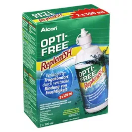 OPTI-FREE RepleniSH multifunktionel desinfektionsopløsning, 2X300 ml