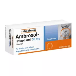 AMBROXOL-ratiopharm 30 mg hoste slimløsende tabletter, 50 stk