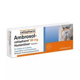 AMBROXOL-ratiopharm 60 mg hoste slimløsende tabletter, 20 stk