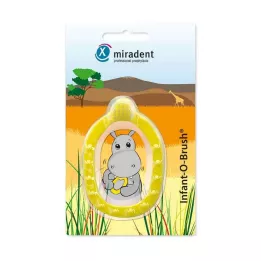 MIRADENT Børnelærende tandbørste. Infant-O-Brush gul, 1 stk