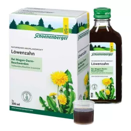 LÖWENZAHN SAFT Schoenenberger medicinsk plantejuice, 3X200 ml