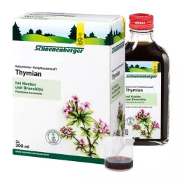 THYMIAN SAFT Schoenenberger medicinsk plantejuice, 3X200 ml