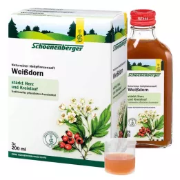 WEISSDORN SAFT Schoenenberger medicinsk plantejuice, 3X200 ml