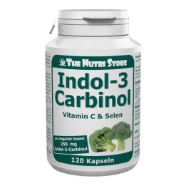 INDOL-3-Carbinol 250 mg vegetariske kapsler, 120 stk