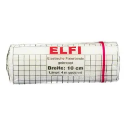 Dracoelfi elastisk fikseringsbandage 10cmx4m crepet cello, 1 stk