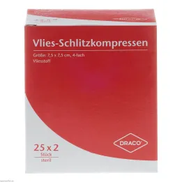 Slidskompresser fleece 7,5x, 25x2 stk