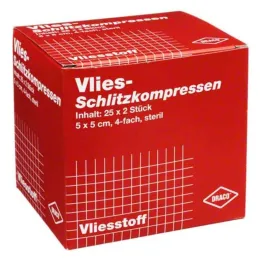 Slidskompresser fleece 5x5c, 25x2 stk