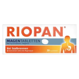 RIOPAN Mavetabletter Tyggetabletter, 20 stk