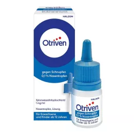 OTRIVEN 0,1 % næsedråber til voksne og skolebørn, 10 ml