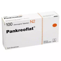 PANKREOFLAT overtrukne tabletter, 100 stk