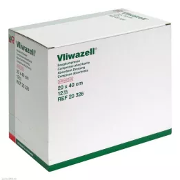 VLIWAZELL Absorberende kompresser sterile 20x40 cm, 12 stk