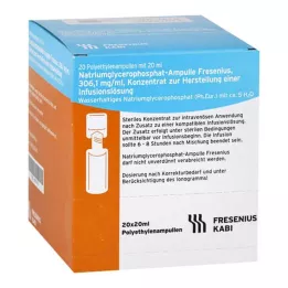 NATRIUMGLYCEROPHOSPHAT Ampul infusionsopløsningskoncentrat, 20X20 ml