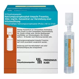NATRIUMGLYCEROPHOSPHAT Ampul infusionsopløsningskoncentrat, 20X10 ml