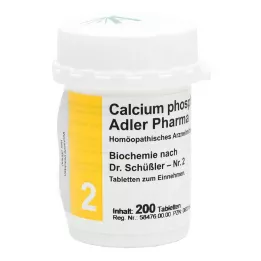 BIOCHEMIE Adler 2 Calcium phosphoricum D 6 tabletter, 200 stk