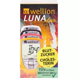 WELLION LUNAduo BZ-Målesæt mg/dl sort, 1 stk