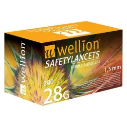 WELLION Sikkerhedslancetter 28 G Sikkerheds-engangslancetter, 200 stk