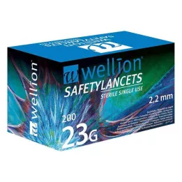 WELLION Sikkerhedslancetter 23 G Sikkerheds-engangslancetter, 200 stk