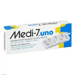 MEDI 7 uno medicindispenser til 7 dage hvid, 1 stk
