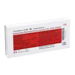 ISOTONISCHE NaCl-opløsning 0,9 % Eifelfango Inj.-Lsg., 10X2 ml