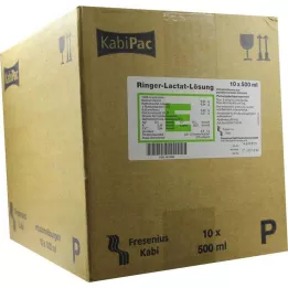 RINGER LACTAT Opløsning Plastic Infusion Solution, 10X500 ml