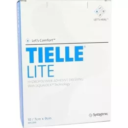 TIELLE Lite hydropolymerbandage 7x9 cm steril, 10 stk