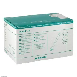 INJEKT F Findoseringssprøjte 1 ml uden dåse, 100X1 ml