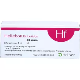 HELLEBORUS FOETIDUS aquos. D 3 ampuller, 8X1 ml