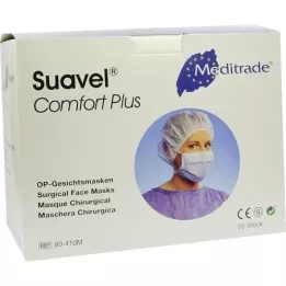 MUNDSCHUTZ OP-Ansigtsmaske til slips blå, 50 stk