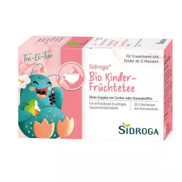 SIDROGA Økologiske børnefrugttefilterposer, 20X1,5 g