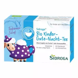 SIDROGA Økologiske Goodnight-tefilterposer til børn, 20X1,5 g