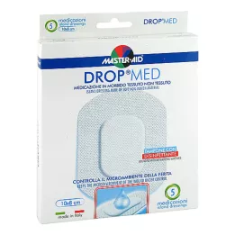 DROP med 8x10 cm sårbandage steril Master Aid, 5 stk