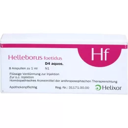 HELLEBORUS FOETIDUS aquos. D 4 ampuller, 8X1 ml
