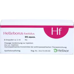 HELLEBORUS FOETIDUS aquos. D 5 ampuller, 8X1 ml