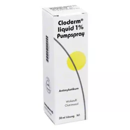 CLODERM Flydende 1% pumpespray, 30 ml