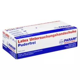 HANDSCHUHE Engangs latex pulverfri L, 100 stk