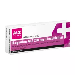 IBUPROFEN AbZ 200 mg filmovertrukne tabletter, 10 stk
